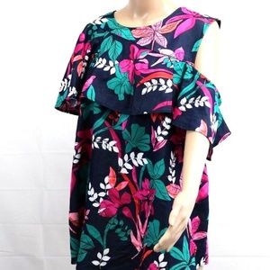 Isabel maternity sz M one shoulder ruffle top